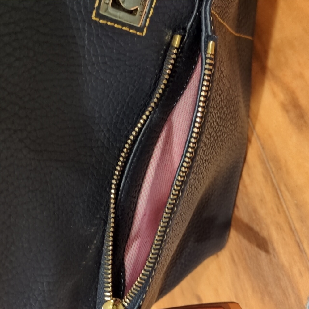 Dooney & Bourke 💙NAVY BLUE 💙 Dillen Double Pocket Shoulder Bag - Picture 13 of 15